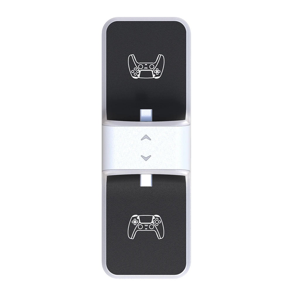 dual usb c charger stand with usb a output port for ps5 controller accessories electronic machine accessories free global shipping