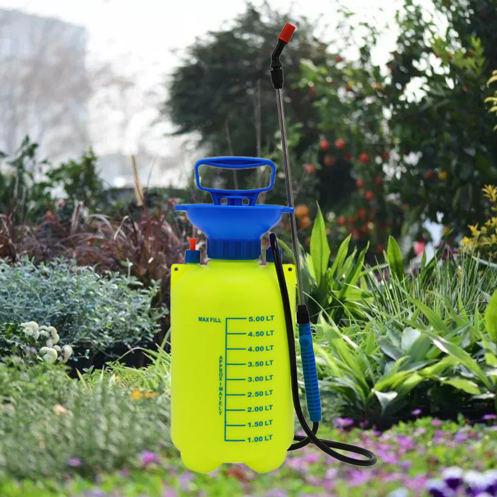 5L Manual Watering Bottle Can Sprayer Garden Outdoor Cleaning | Дом и сад