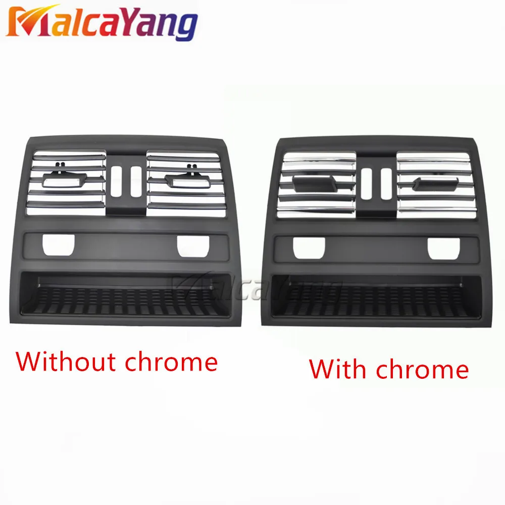 

64229158312 Rear Console Grill Dash AC Air Vent Cover chrome Fit For BMW 5 Series 520 525 F18 2011-2017/F10 2010-2016
