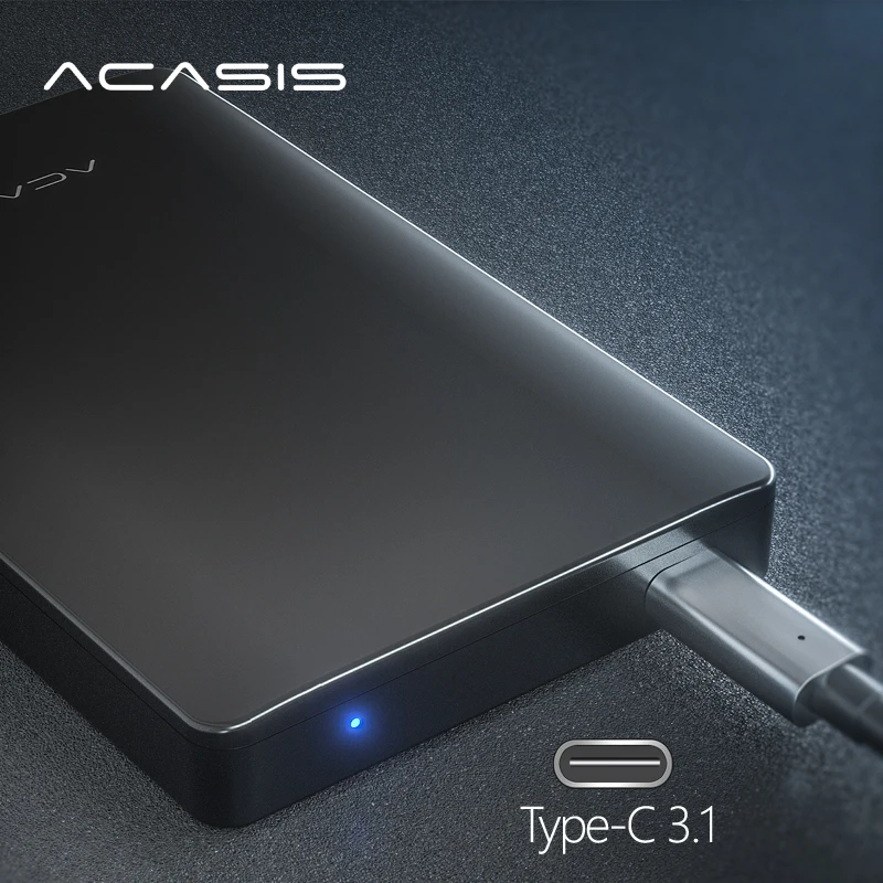 

2.5'' ACASIS Original Storage Type-C 3.1 External Hard Drive HDD Mobile Hard Disk Disco duro externo For PC/Mac
