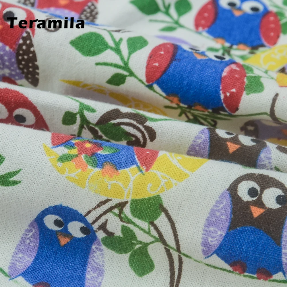 Teramila Пылезащитная скатерть из хлопка и льна с рисунком совы | Дом сад