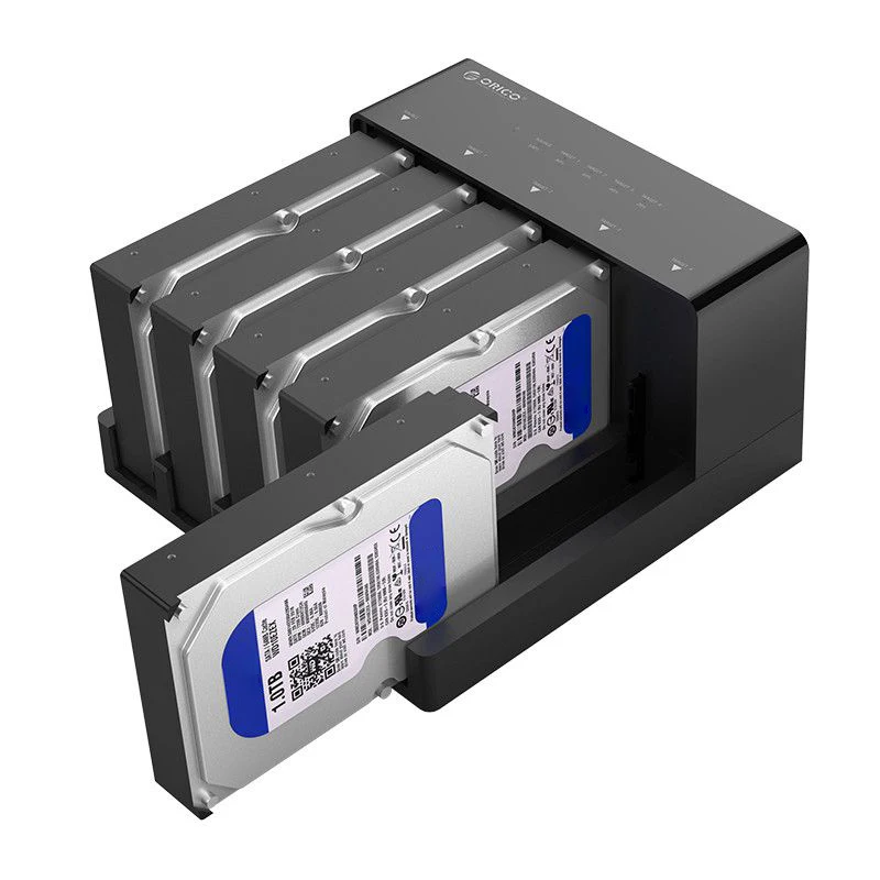 US plug Orico 6558Us3-C 5 Bay Супер Скоростной Usb 3,0 Hdd док-станция инструмент бесплатно Usb 3,0 Sata жесткий диск Корпус чехол адаптер для - Цвет: US plug