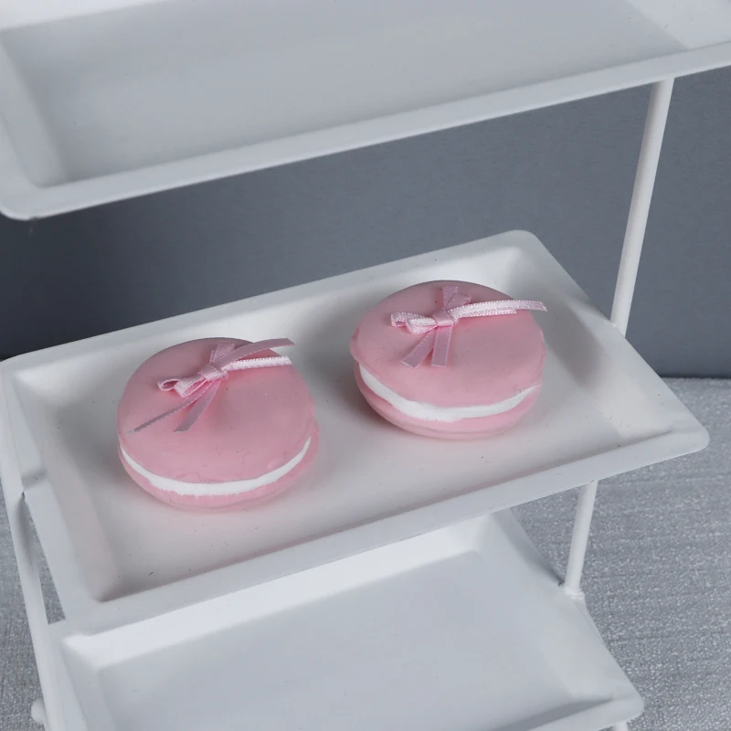 Белый металл торт подставки свадебные кекс пончики десерт деревянной ручкой