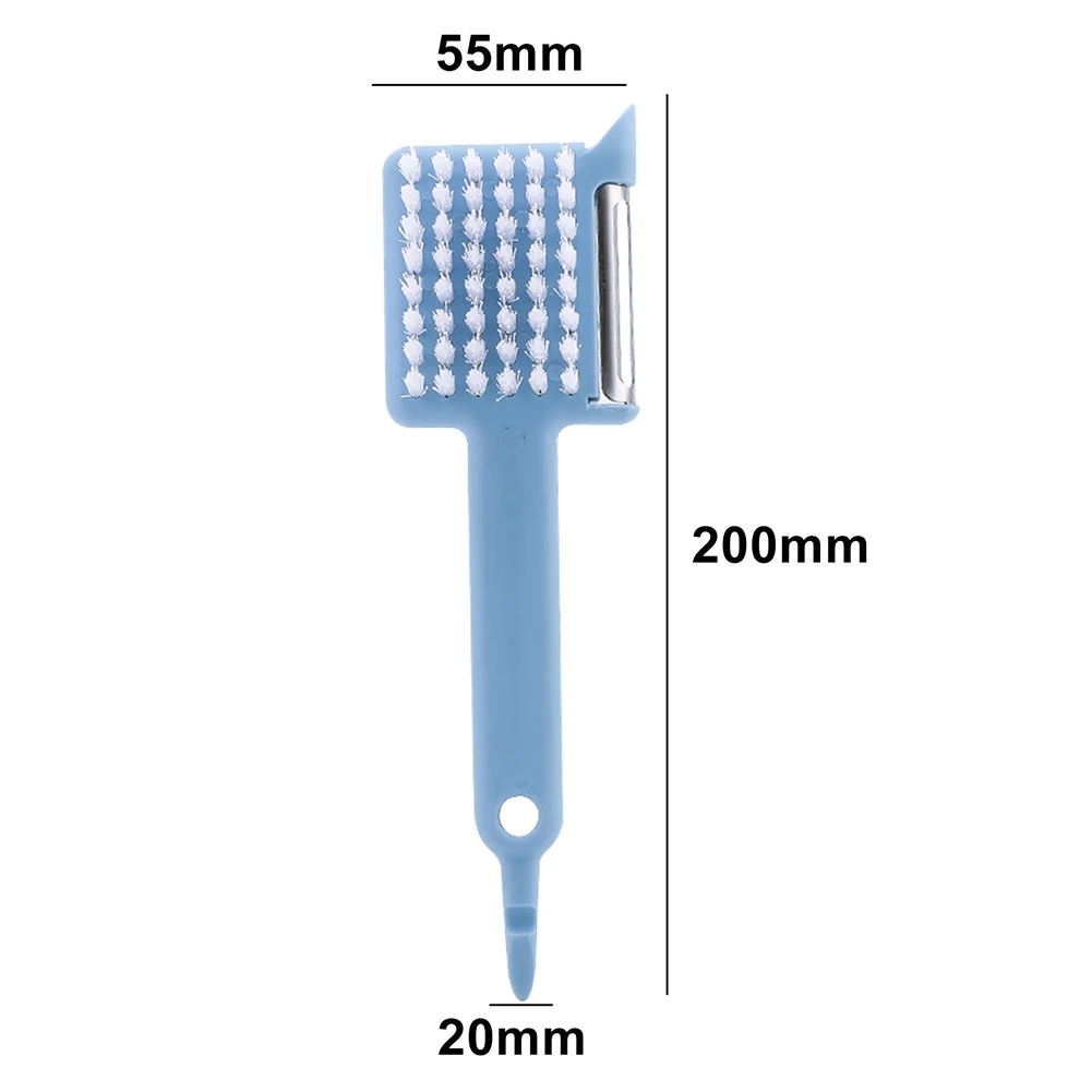 

Multifunctional 5 in 1 Plastic Vegetable Cleaning Brush Garlic Grinding Grater Handheld Potato Peeler with Can Opener