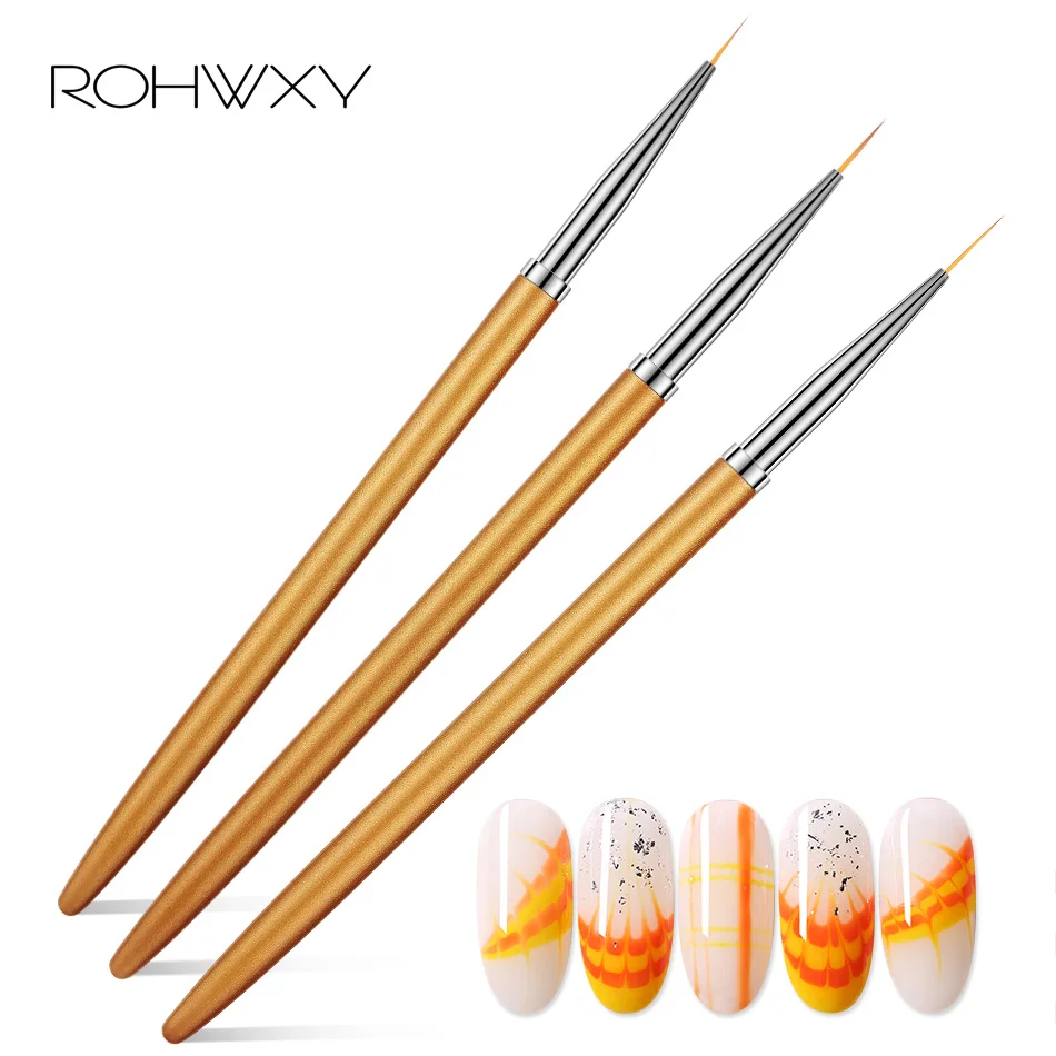 Кисти ROHWXY для дизайна ногтей нейлоновая кисть градиентного маникюра сделай сам
