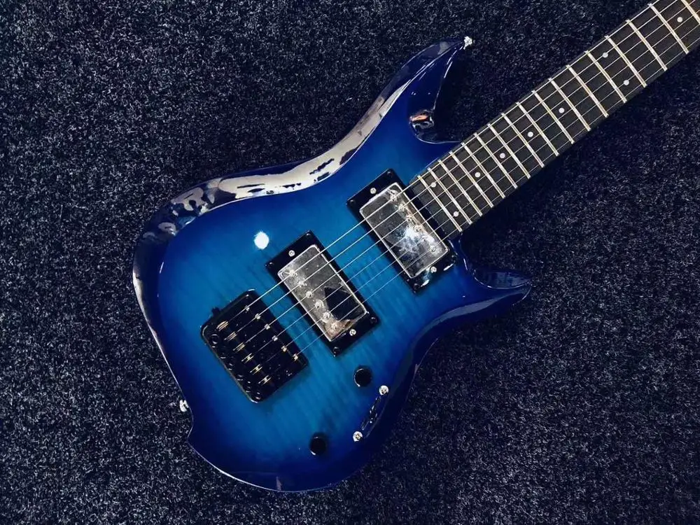 Новая электрическая гитара ALP LEAF100 портативная Детская без головы для начинающих