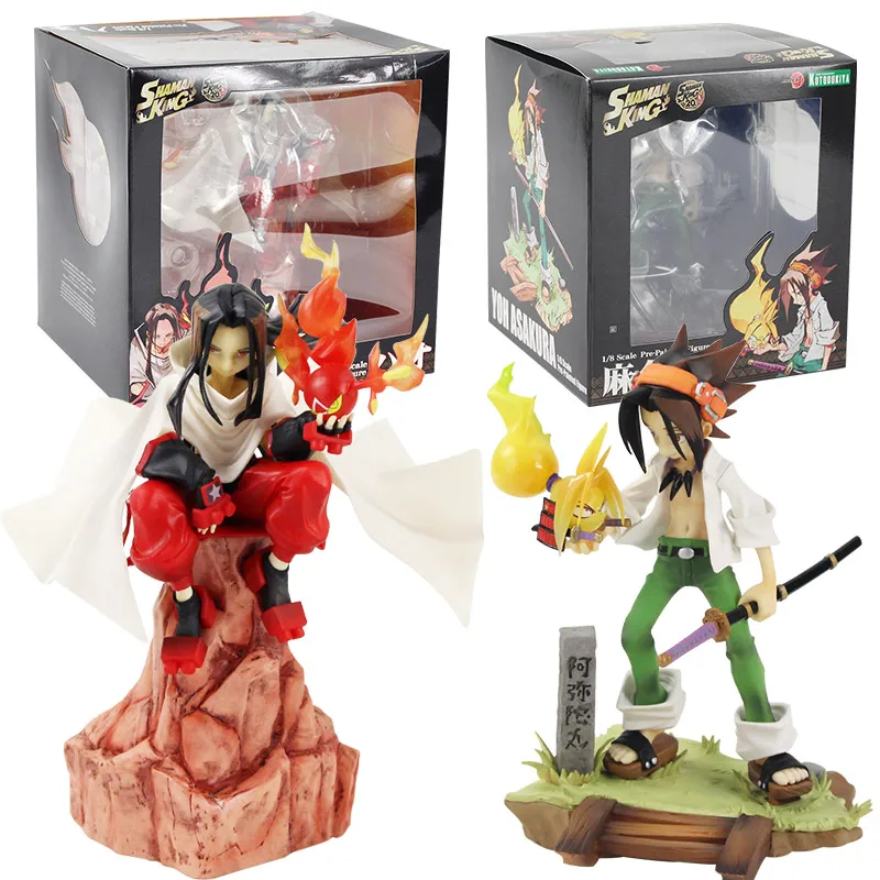 17 24 см ARTFX J аниме король шаман Yoh Asakura и Хао 1/8 ПВХ фигурка Коллекционная модель