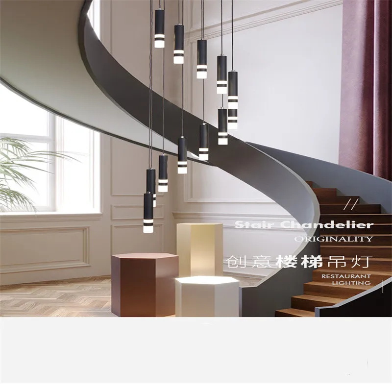 Светодиодная Подвесная лампа с двойными светильник никами света направленное и