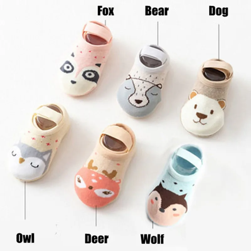 3 pares/lote calcetines de animales para beb&eacute; dise&ntilde;o 0-5 a&ntilde;os de edad los ni&ntilde;os calcetines reci&eacute;n nacido beb&eacute; ni&ntilde;o ni&ntilde;os de algod&oacute;n puro calcetines para ni&ntilde;as-4