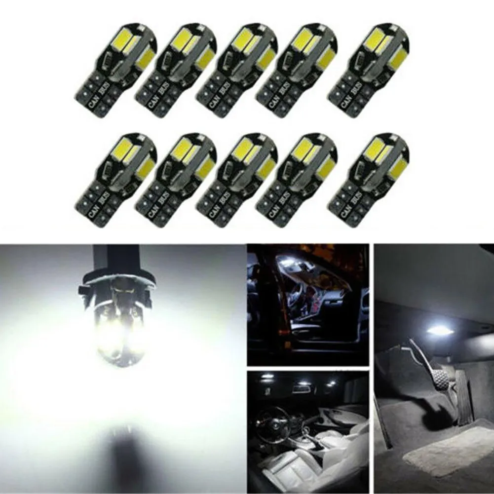 

W5W T10 SMD светильник 5730 6000-7000K резервсветильник s лампа углосветильник свет 12 В постоянного тока