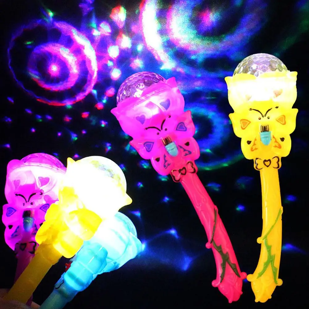 

Luminous Stick Magic Projection Wand Rod Flashing Star Light Kids Children Toy