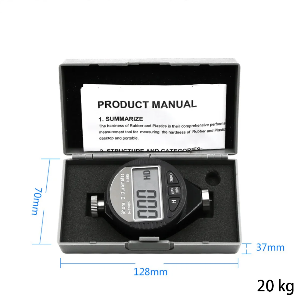 

D0-100 A/C/D digital Shore Digital Hardness Tester Hardness Meter Shore Plastic Leather Rubber Multi-resin Hardness Durometer
