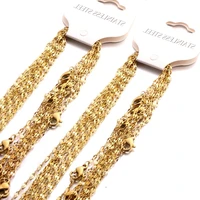 10pcslot stainless steel promotion sale wholesale goldsteel 1 8mm necklace lips chain 18202224inch twisted singapore chains