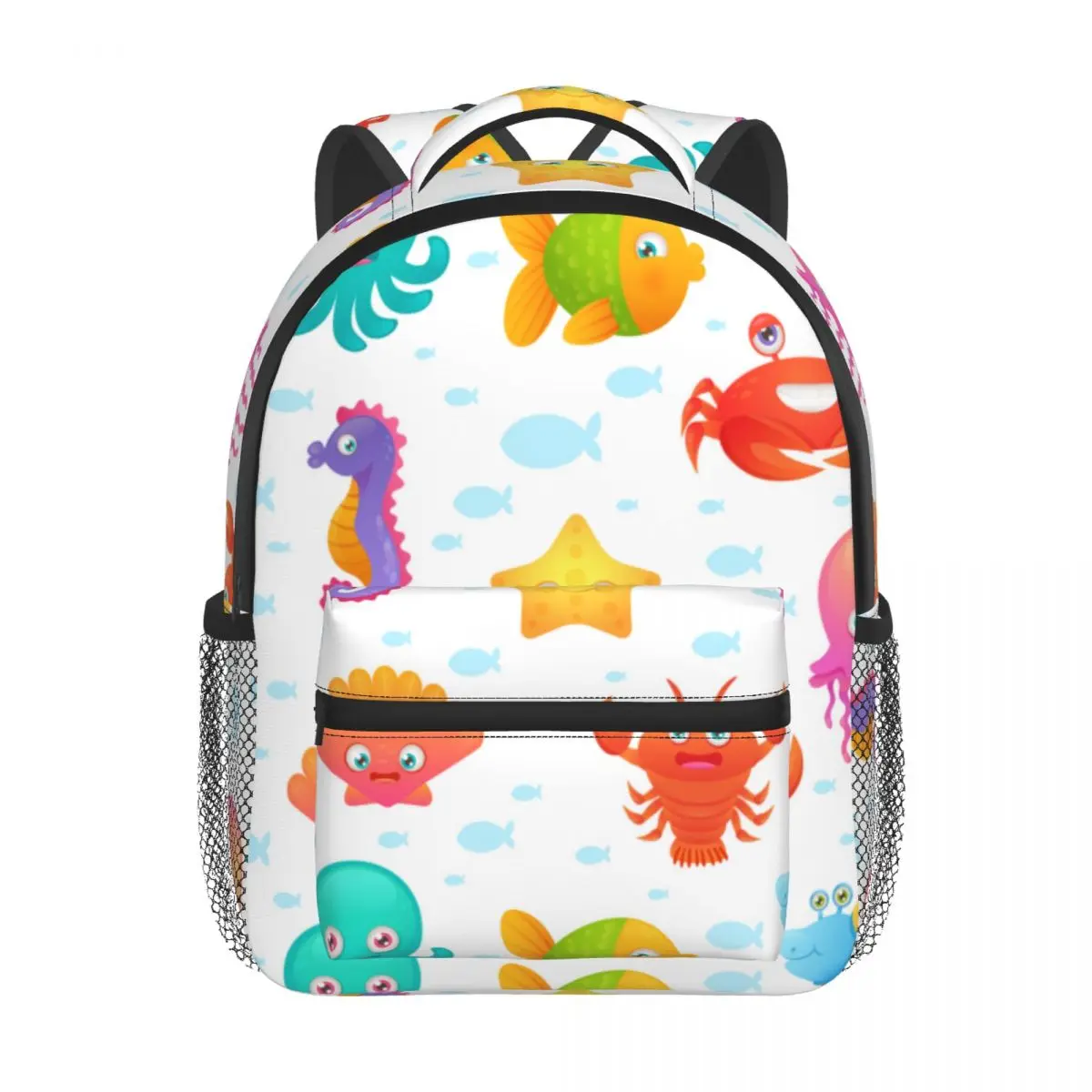 Cute Sea Animals Kids Backpack Toddler School Bag Kindergarten Mochila for Boys Girls 2-5 Years