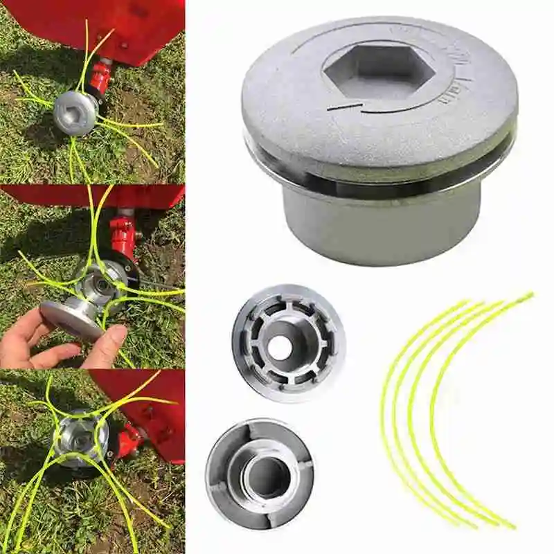 

Lawn Mower Accessories Frosted Aluminum Cutting Head Cutting Line Lawn Gardening Trimming Tool Easy To Install