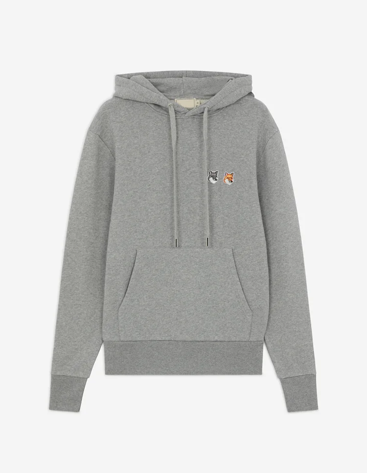 

Women Hoodie 2021 Early Autumn New and American Women's Double Fox Head Embroidered Cotton Hoodie Hoodie Ladies Three Colors