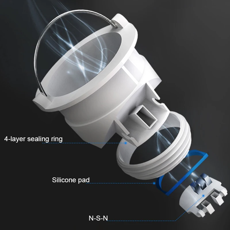 abs floor drain core shower drain toilet anti insect anti odor sewer seal leak water plug trap filter bathroom equipment siphon free global shipping
