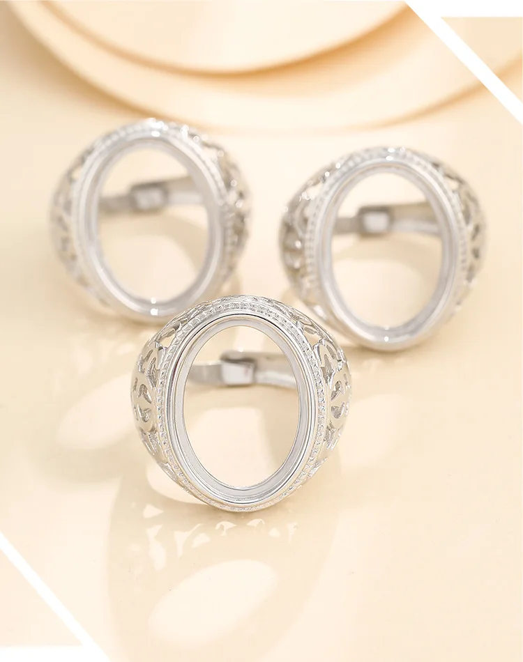 Основание с полуободковым креплением серебристого цвета основа для мужских