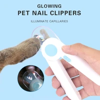 pet nail clipper scissors pet dog cat nail toe claw clippers scissor led light nails trimmer for dogs grooming tool supplies