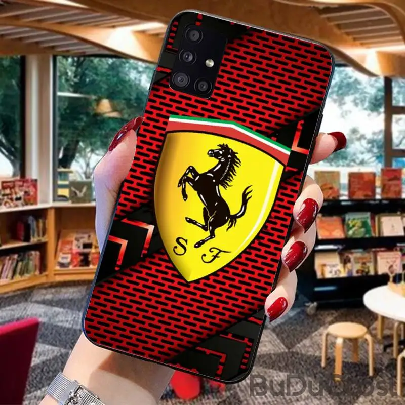 

Reall Luxury sports car ferrari Phone Case For For Samsung Galaxy A10 A20 A30 A40 A50 70 A10S 20S A2 Core C8 A30S A50S A31