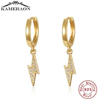 s925 sterling silver earrings mini lighting shape gold hoop earrings for women cute butterfly horse animal circle earrings