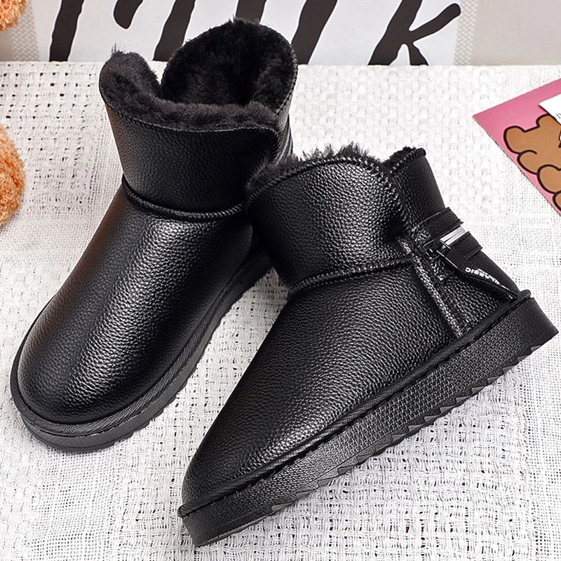 

2021 New Winter Women Snow Boots Warm Short Plush Soft Ladies Plus Size Ankle Boot Women's Fur Platform Female Casual Shoes