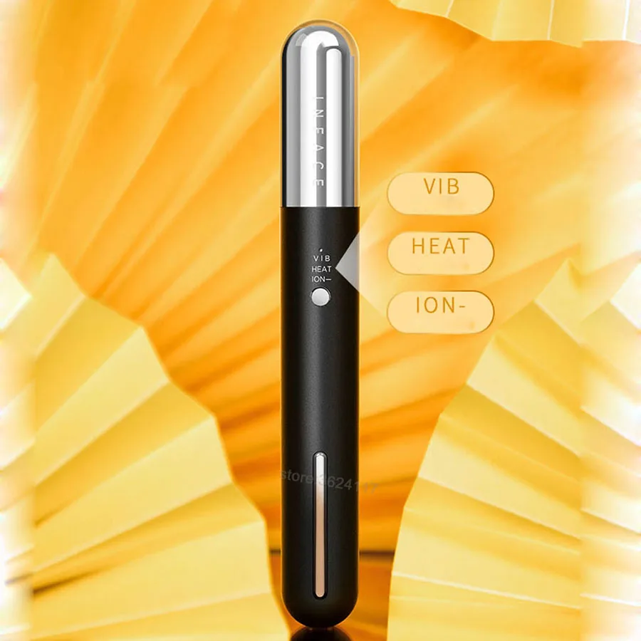 買取 新xiaomi美容電気アイマッサージャーツール充電式ホットコールドアイマッサージャーペン目スキンしわマッサージ美容院のための