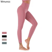 wmuncc 2022 spring skinny fitness sports leggings women high waist yoga pants seamless stretch tights exercise jogging workout