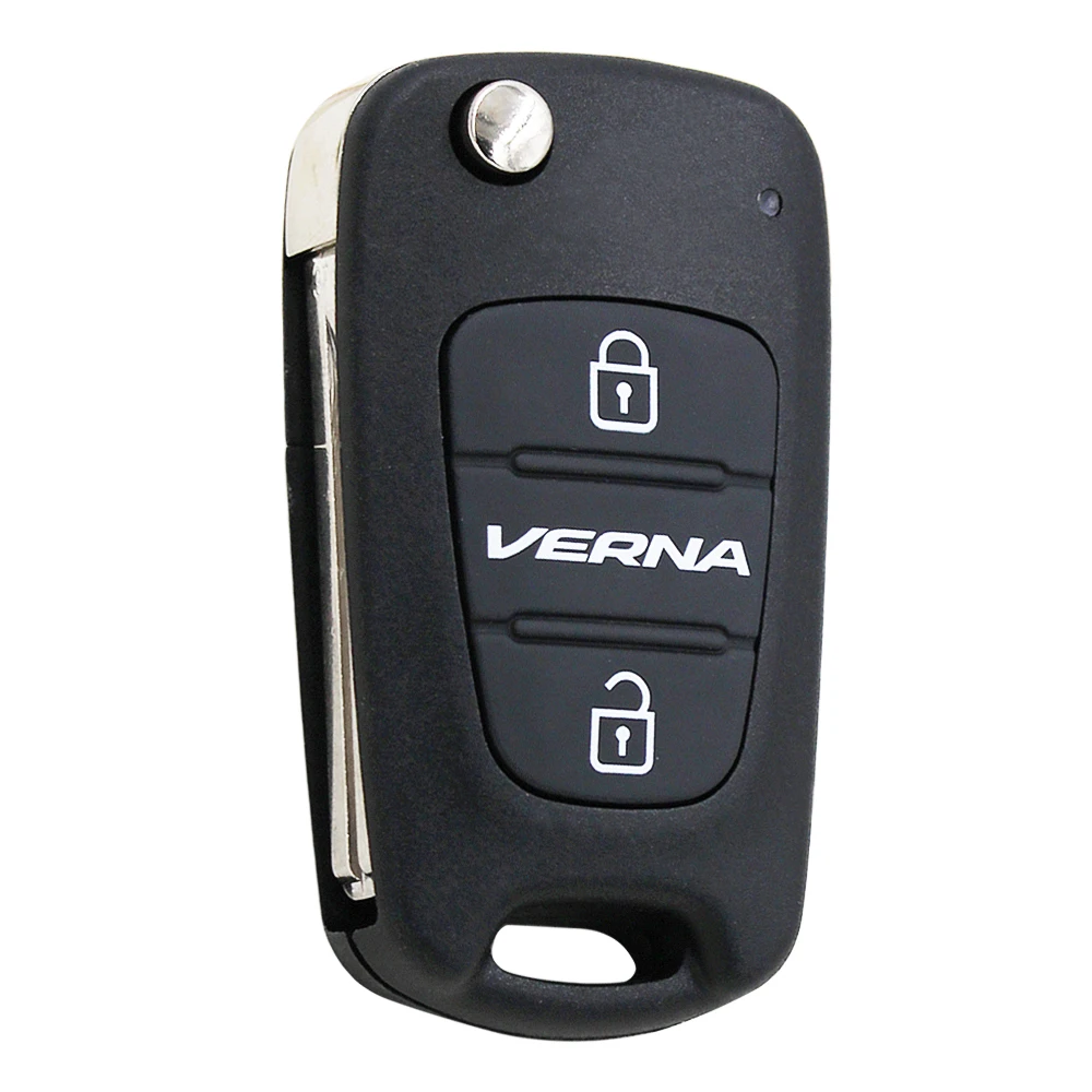 3 кнопки Складной Дистанционный Автомобильный ключ чехол Корпус для Hyundai Accent Verna