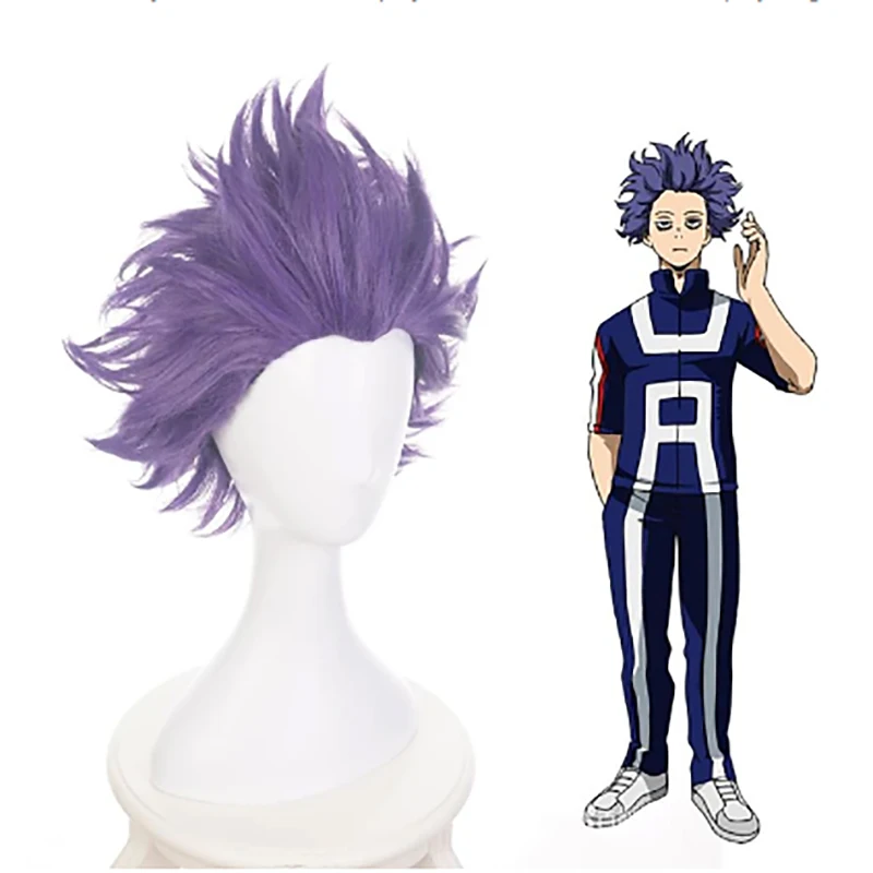 Парик для косплея HAIRJOY My Hero моя геройская Академия Boko No Shinso Hitoshi фиолетовый