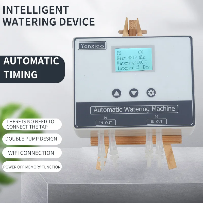 Новая садовая автоматическая система капельного орошения полива с Wi Fi и двойным