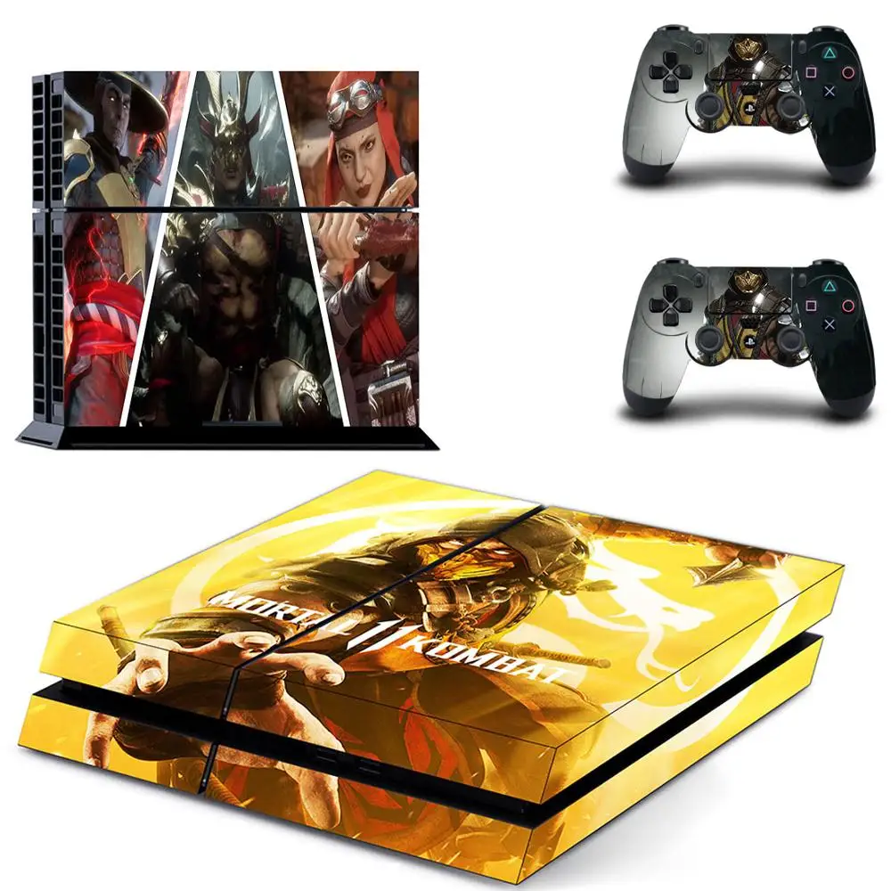 

Mortal Kombat Full Cover PS4 Stickers Play station 4 Skin Sticker Decal For PlayStation 4 PS4 Console & Controller Skins Vinyl