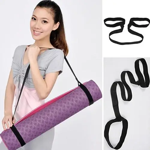 

Yoga Adjustable Shoulder Strap Yoga Mat Sling Carrier Shoulder Carry Belt Exercise Stretch Carrying Sling Yoga Mat Strap