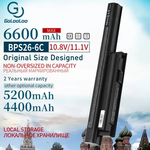 Gololoo 6600 мАч, VGP-BPS26 Новый Батарея для Sony Vaio bps26 BPL26 VGP-BPS26A SVE141 SVE14A SVE15 SVE17 VPC-CA3S6C VPC-CA190 VPC-EG