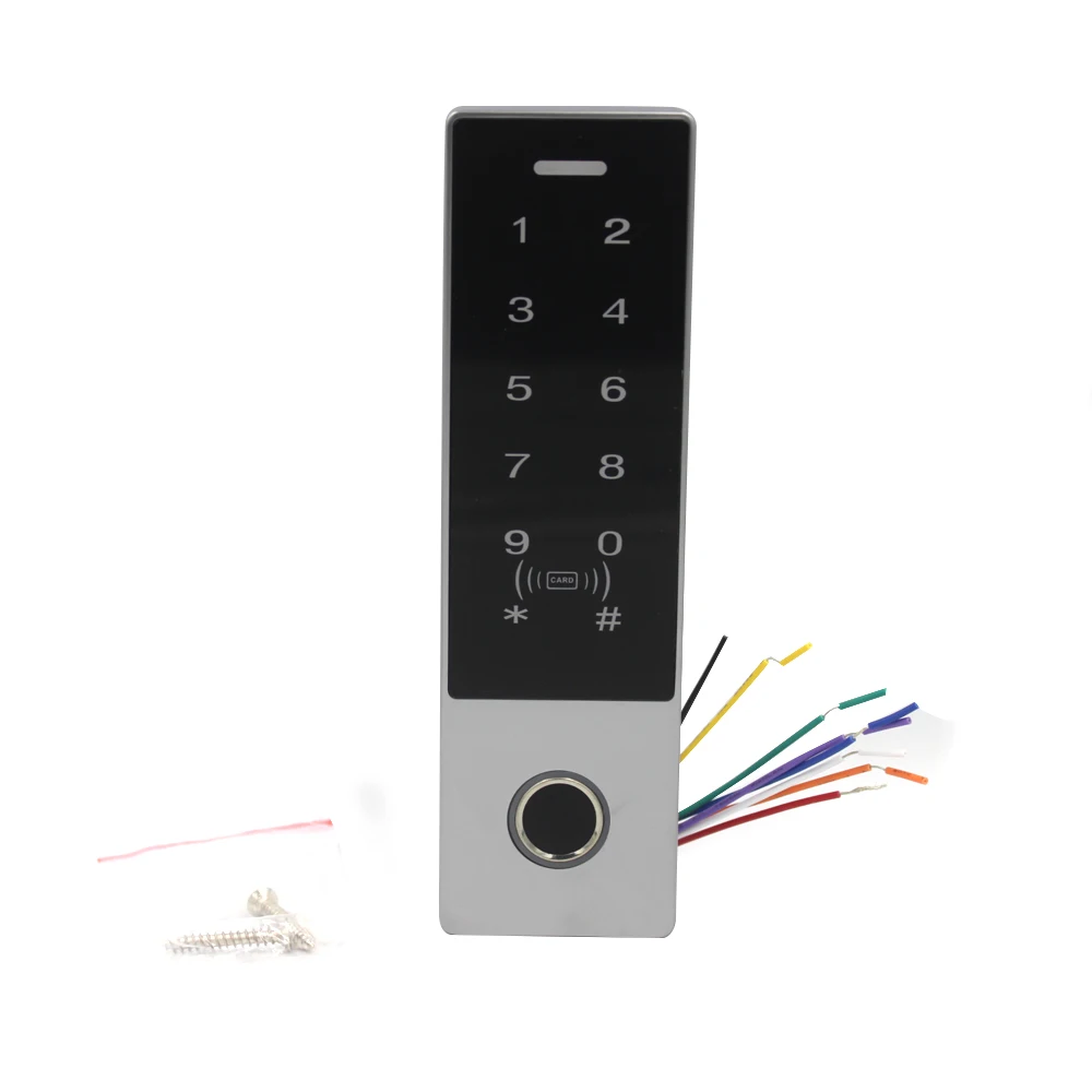 metal ip65 waterproof fingerprint standalone door access control system with rfid card reader free global shipping