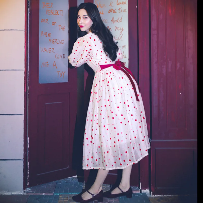 Женское винтажное приталенное платье миди Элегантное Шелковое и льняное длинное