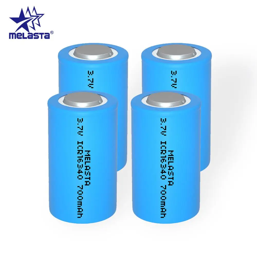 Melasta 4pcs 16340 RCR123A CR123A 3.7V 700mAh rechargeable Lithium ion Li-ion battery for Arlo Series Cameras Hd-Cameras | Электроника