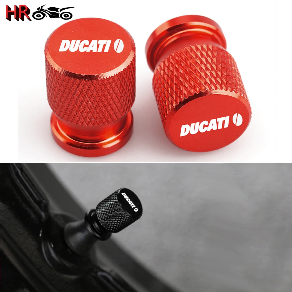 

Tyre Valve Air Port Covers Caps For Ducati Monster 821 696 795 797 Multistrada 950 1100 1260 1200 S Hypermotard 950 939 821 796