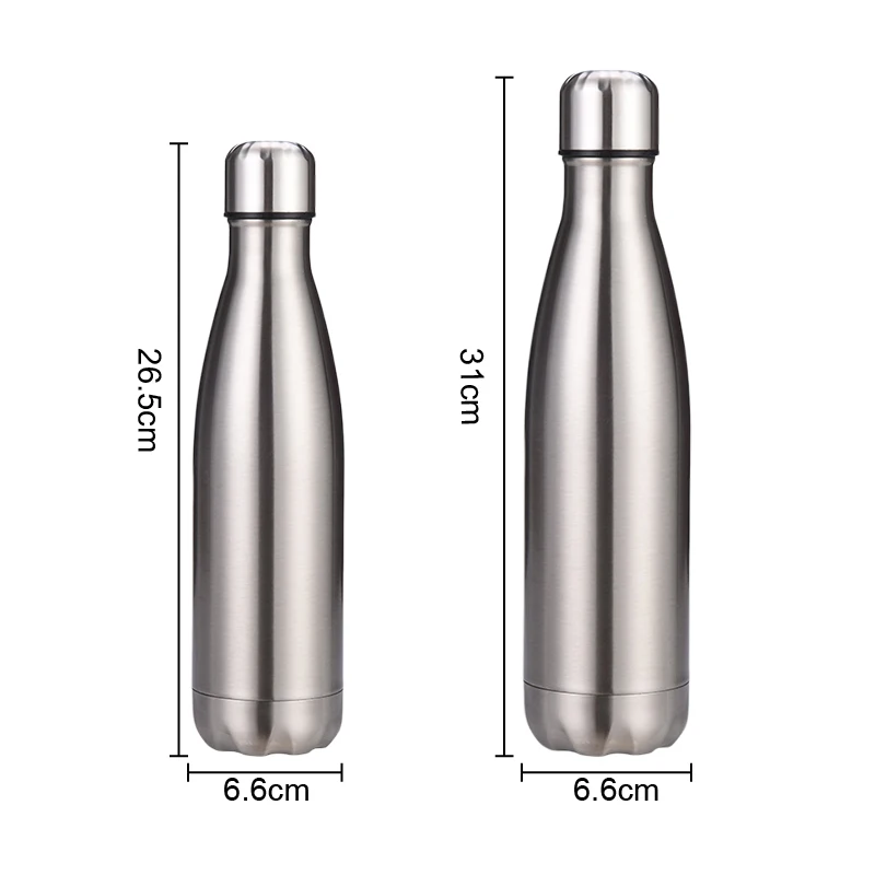 Термос 500/750 мл бутылка для воды двухслойная Изолированная вакуумная фляжка