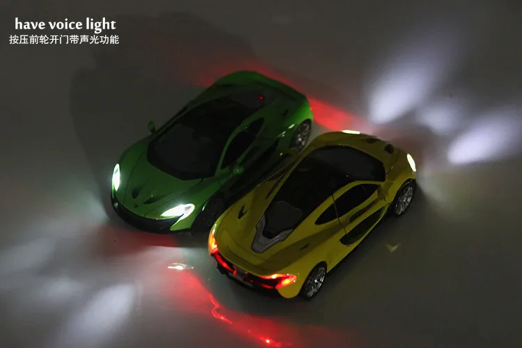 Литая 1:32 mlaren p1 Игрушечная модель автомобиля из сплава игрушечный звуковой