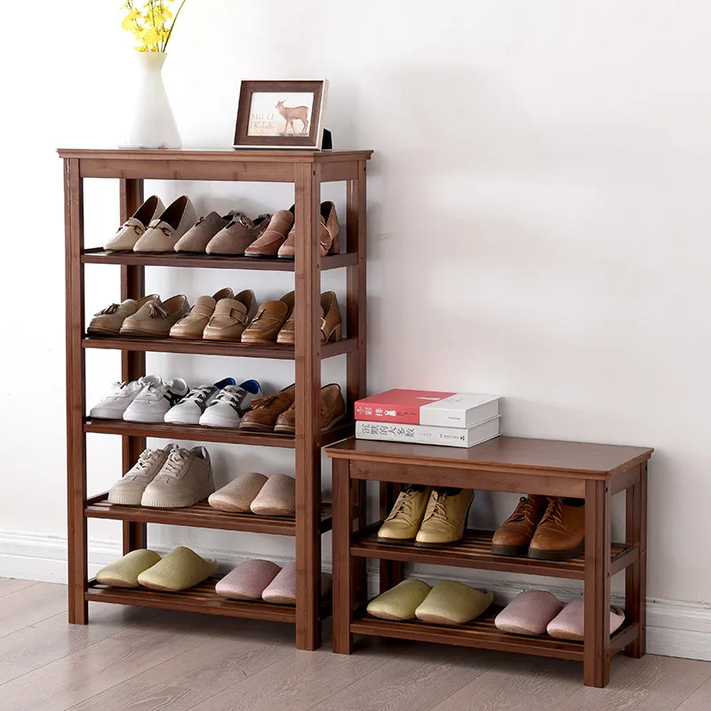

Multi-Layer Assembled Shoe Rack Creative Bamboo Shoe Rack Household Bamboo Simple Doorway Shoe Cabinet