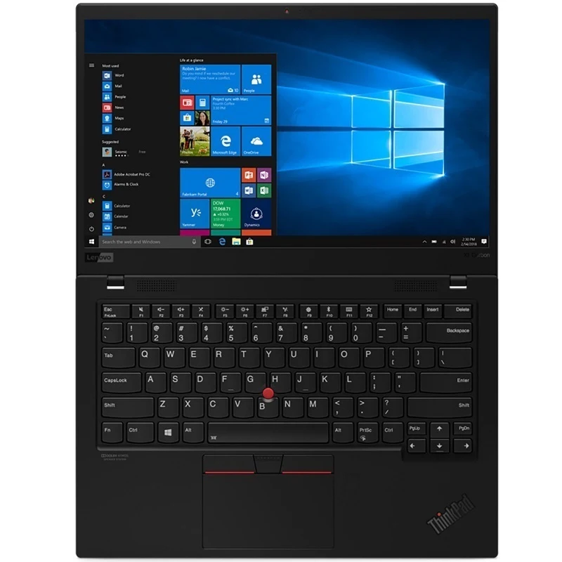 Ноутбук Lenovo ThinkPad X1 Carbon (Gen 7) 14&quot IPS Core i7-8565U 16 Гб SSD 512 Intel UHD Graphics 620 Win10 20QD0037RT |