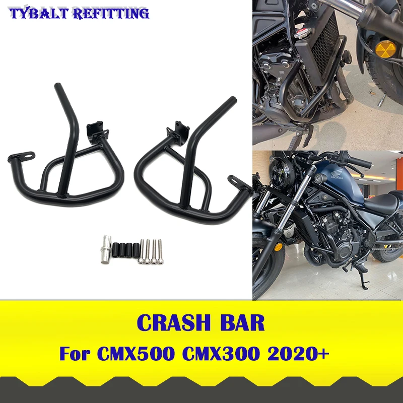 

Engine Guard Crash Bar Bumper Frame Protection For Honda Rebel 500 300 CMX 300 500 CMX300 CMX500 Rebel 2017 2018 2019 2020