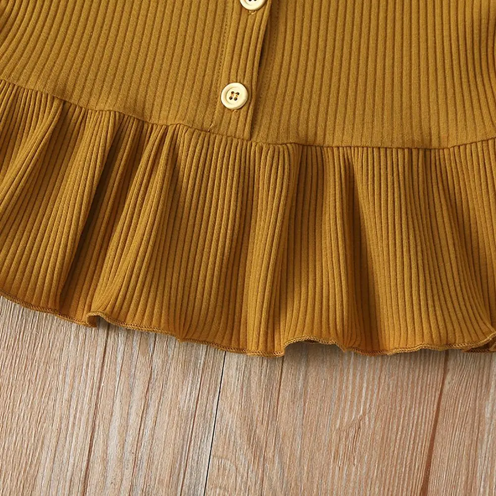 Las ni&ntilde;as Tops Color s&oacute;lido pozo rayas pantalones ni&ntilde;as Floral Tops estampados traje de pantalones cortos para vacaciones-2