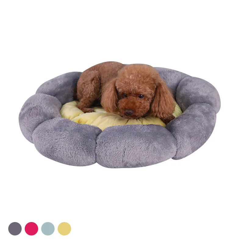 

Pet Supplies Round Warm Dog Sofa Breathable Comfortable Cat Bed Filled Cotton Puppy Kennel Suitable for Teddy Dog Accessories
