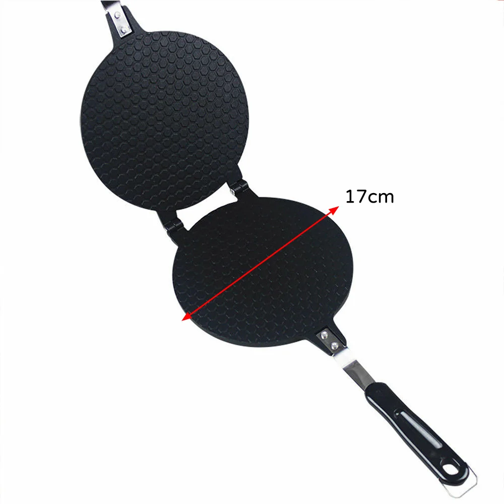 

1pc Unique And Chic Style Cone Baking Pan Egg Roll Crispy Omelet Machine Bakeware Maker Cooking Black Non-Stick Surface