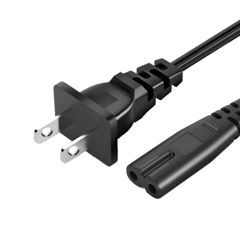 1 шт. 0 6 м 2ft-Prong Pin AC EU кабель питания высокого качества провод шнур для настольного