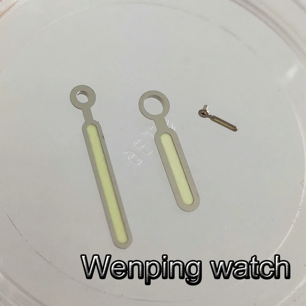 Bliger серебряные часы стрелки зеленый светящийся подходит для ETA 6497 6498 sea gull 3600 3620