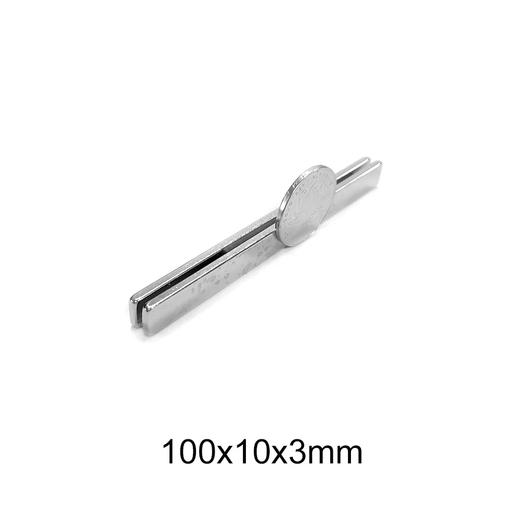 

1 ~ 52 шт. 100x10x3 сильные магниты длиной 100 мм постоянный неодимовый магнит 100x10x3 мм Длинный лист магнит сильный 100*10*3