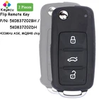 Пульт дистанционного управления KEYECU для VW Caddy Transporter Beetle Jetta Sharan Scirocco Polo Tiguan, 2 шт., MQB 5K0837202BH 5K0837202DH